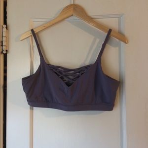 Fabletics Dove purple/gray Sports Bra
